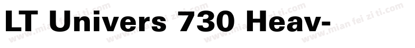 LT Univers 730 Heav字体转换